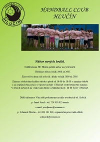 Nábor nových hráčů Handball club Hlučín